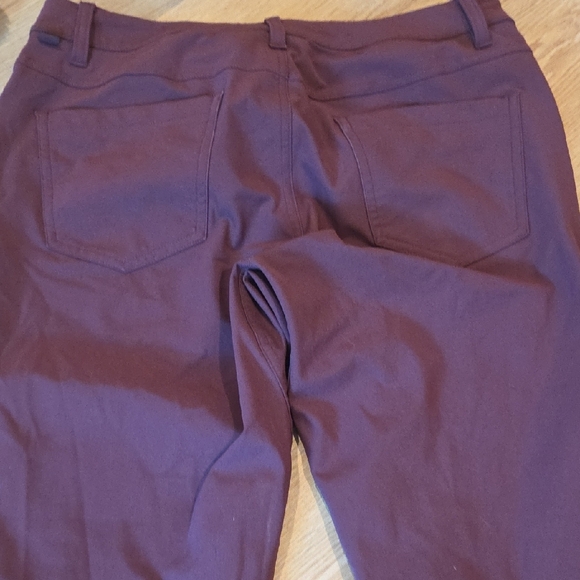 Lululemon Athletica Men's Burgundy Dress Pants - Picture 3 of 4